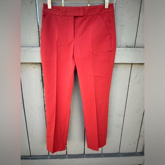 NWT Akris Punto Frankie Trousers Orange Fall Vibes Office Business Casual Sz 2 - Picture 1 of 11